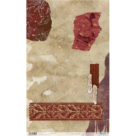 Papel de Arroz "Wizarding Adventure Red" 54x33cm