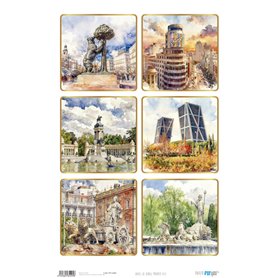 Papel de Arroz "Madrid XIII" 54x33cm