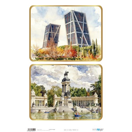 Papel de Arroz "Madrid XII" 54x33cm