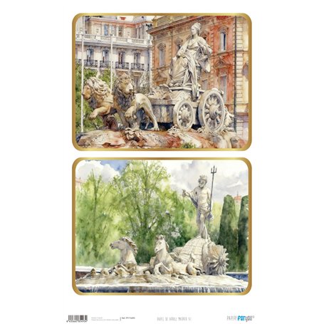 Papel de Arroz "Madrid XI" 54x33cm