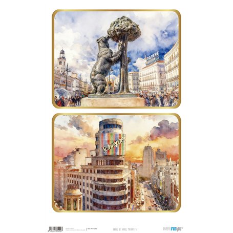 Papel de Arroz "Madrid Madrid X" 54x33cm