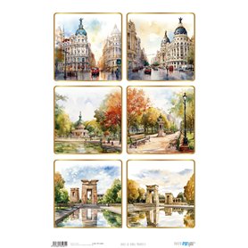Papel de Arroz "Madrid Madrid V" 54x33cm
