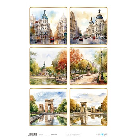 Papel de Arroz "Madrid Madrid V" 54x33cm