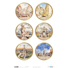 Papel de Arroz "Lisboa VIII" 54x33cm