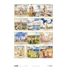 Papel de Arroz "Lisboa VII" 54x33cm