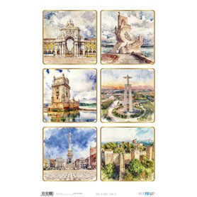Papel de Arroz "Lisboa VI" 54x33cm