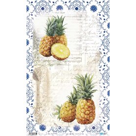 Papel de Arroz ·Pineapples II" 54x33cm