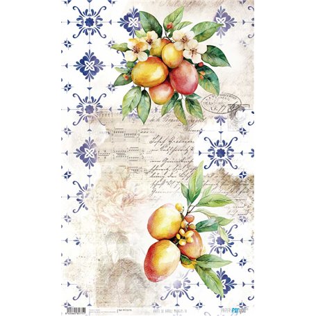 Papel de Arroz ·Mangos IV" 54x33cm