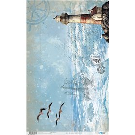 Papel De Arroz "Lighthouse II" 54x33cmcm