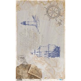 Papel De Arroz "Lighthouse IV" 54x33cmcm