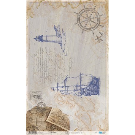 Papel De Arroz "Lighthouse IV" 54x33cmcm