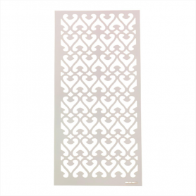 Plantilla Stencil CORAZONES COTP8017 15x30cm.
