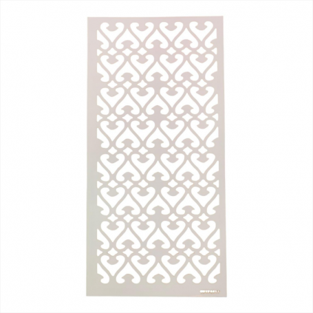 Plantilla Stencil CORAZONES COTP8017 15x30cm.
