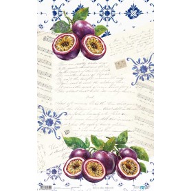 Papel Arroz 54×33 cm 25-30 gr. "Maracuyas I"