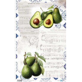 Papel Arroz 54×33 cm 25-30 gr. "Avocados VI"