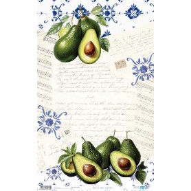 Papel Arroz 54×33 cm 25-30 gr. "Avocados I"