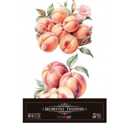 Decor Transfers PEACH 15x30cm 4 Hojas.