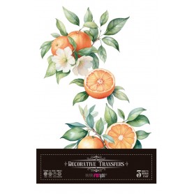 Decor Transfers ORANGES 15x30cm 4 Hojas.
