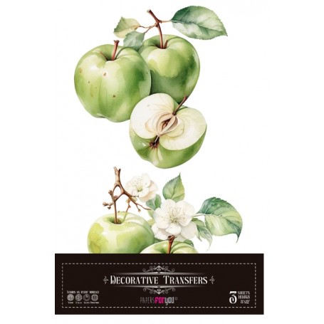 Decor Transfers GREEN APPLES 15720 15x30cm 4 Hojas.