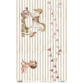 Papel de Arroz Sweet Baby Girl Horse 54x33cm