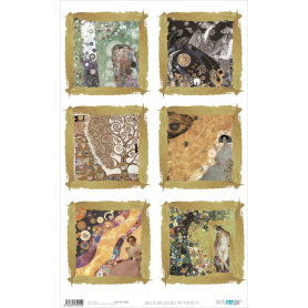 Papel de Arroz "Abstract Art Paintings IV" 54x33cm