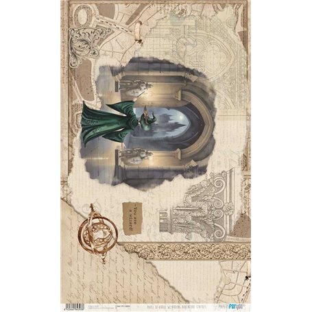 Papel De Arroz Harry Potter Statues 54x33cm