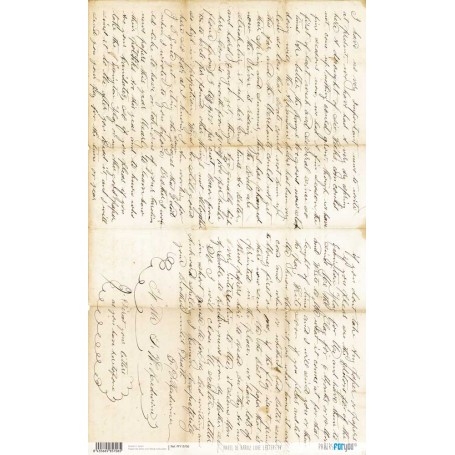Papel de Arroz Papers – Papeles decorativos para scrapbooking y manualidades PAPERSFORYOU Papel de arroz 54x33cm, 25-30gr "Love 