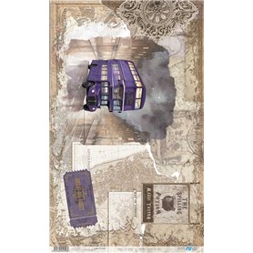 Papel De Arroz Harry Potter Bus 54x33cm