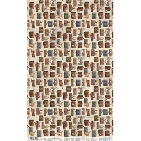 Papel de Arroz "Wizarding Adventure Suitcases" 54x33cm