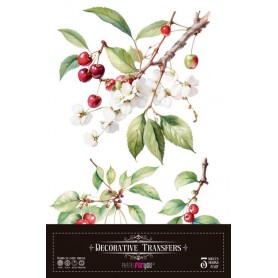 Decor Transfers Cherry 20x30cm. 3 Hojas.