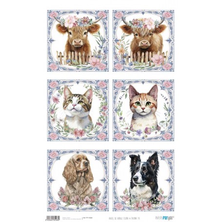 Papel Arroz 54×33 cm 25-30 gr. "Flora & Fauna IX"