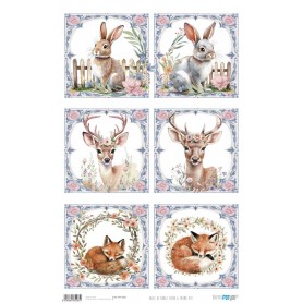 Papel Arroz 54×33 cm 25-30 gr. "Flora & Fauna VIII"