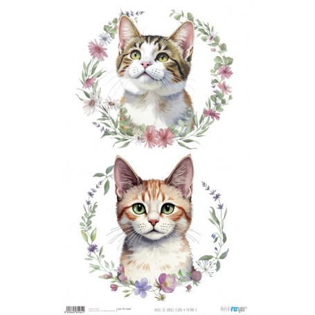 Papel Arroz 54×33 cm 25-30 gr. "Flora & Fauna V"