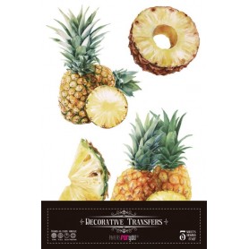 Decor Transfers Pineapples 15739 30x30cm 3 Hojas.