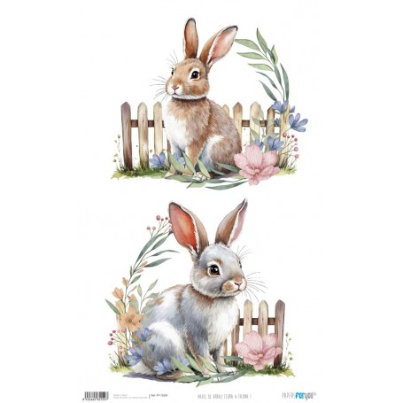 Papel Arroz 54×33 cm 25-30 gr. "Flora & Fauna I"