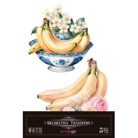 Decor Transfers Bananas 15741 30x30cm 3 Hojas.