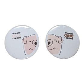 Chapas Personalizadas “Te Quiero Oink y Siempre”