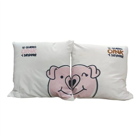 Funda Cojines Sublimados “Te Quiero Oink y Siempre” 