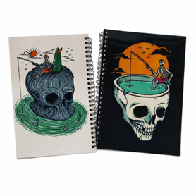 Libreta Sublimada Personalizada Calaveras.