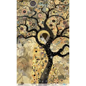 Papel Arroz 54×33 cm 25-30 gr. Abstract Art Woman in Tree