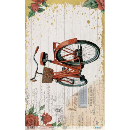 Papel De Arroz Vintage Bike IV 54x33cm