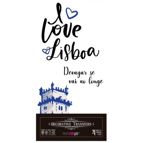 Decorative transfers "Lisboa I" 15x30cm