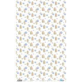 Papel De Arroz Sweet Baby Boy Clouds 54x33cm