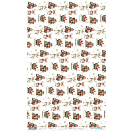 Papel de Arroz "Santa & Friends VII" 54×33cm