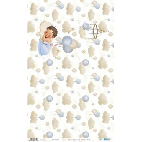 Papel De Arroz Sweet Baby Boy Dreams 54x33cm