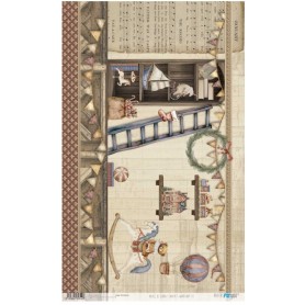 Papel de Arroz "Santa’s Workshop III" 54×33cm