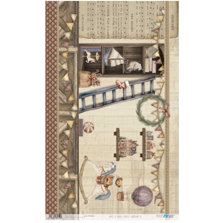 Papel de Arroz "Santa’s Workshop III" 54×33cm