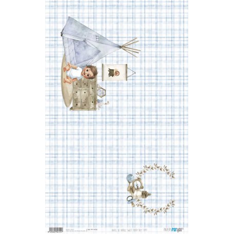 Papel De Arroz Sweet Baby Boy Tippy 54x33cm