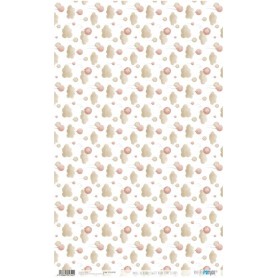 Papel De Arroz Sweet Baby Girl Clouds 54x33cm