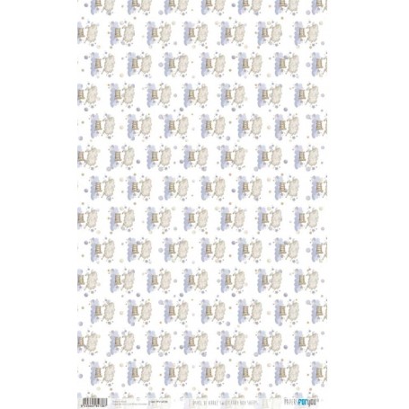 Papel De Arroz Sweet Baby Boy Sheeps 54x33cm